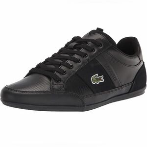 NWT Lacoste Men's Black Leather Sneakers